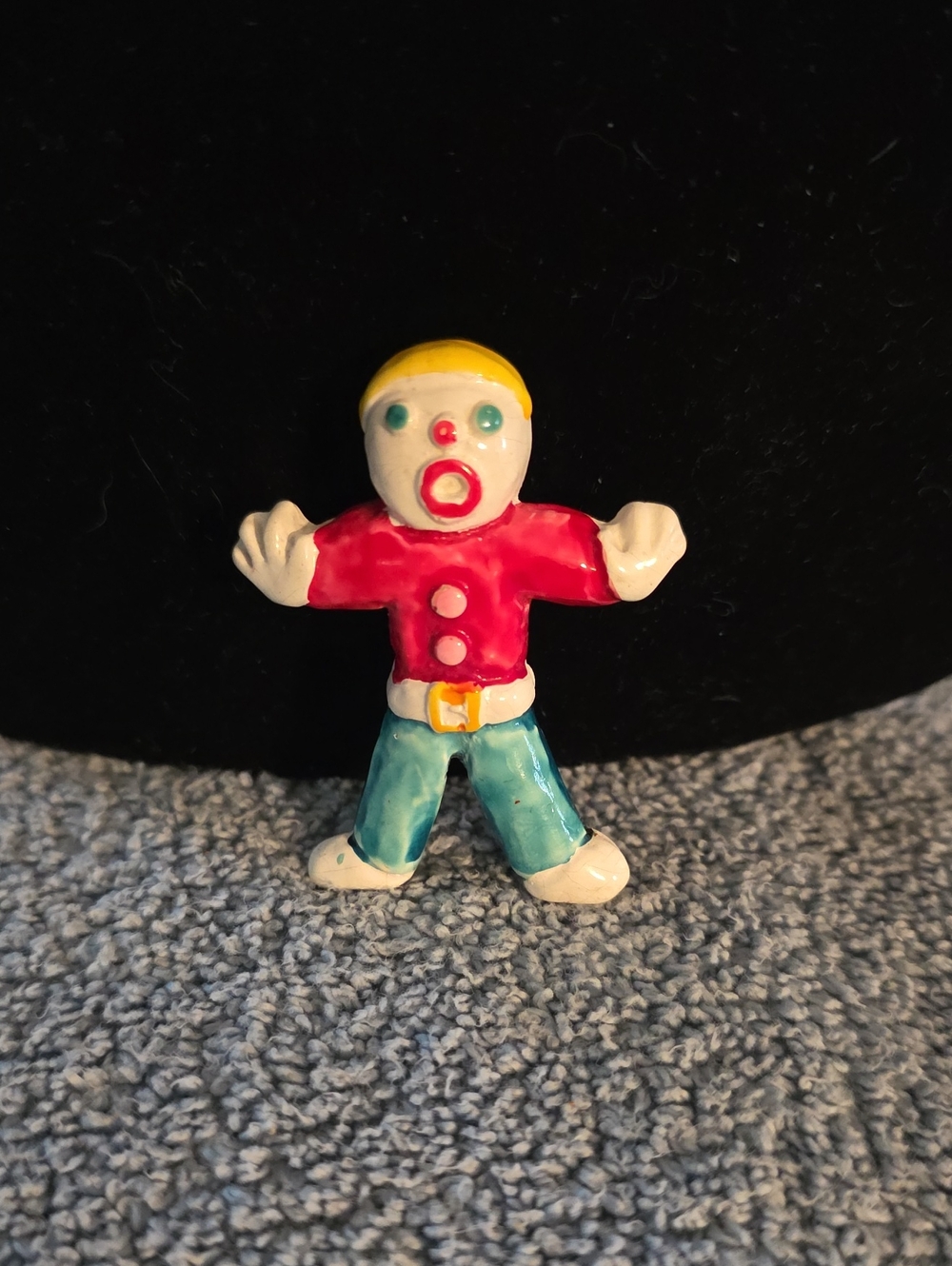 vintage Mr. Bill figural pin from the SNL classic comedy sketch